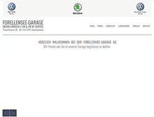 Tablet Screenshot of forellensee-garage.ch